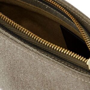 Mini Curve Hobo Bag - Manu Atelier - Grey/Black - Denim